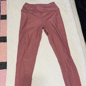 Pink High-Waisted Leggings